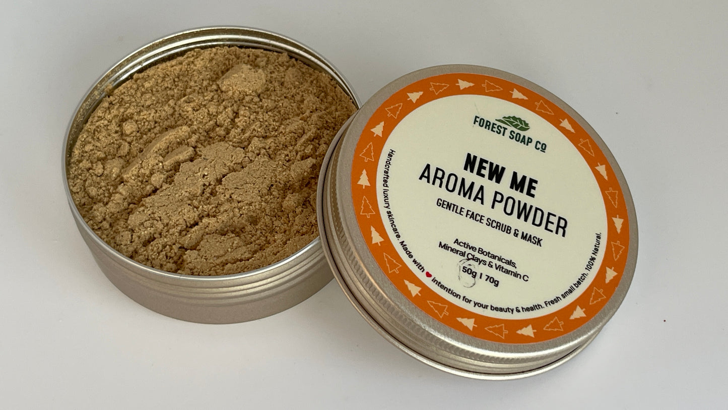 NEW ME Aroma Powder Gentle Face Scrub & Mask